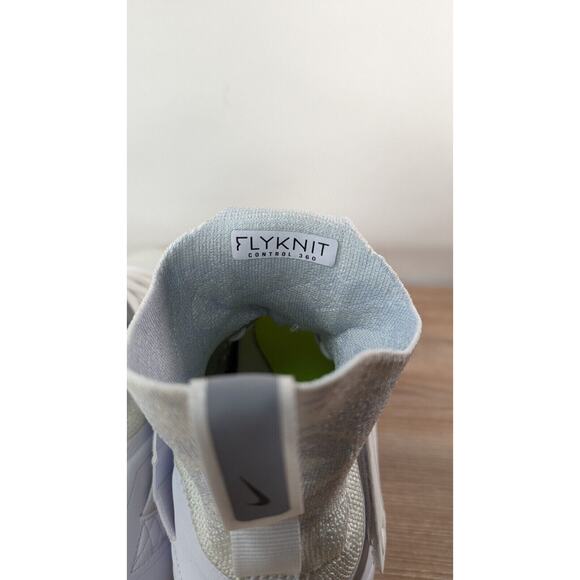 Nike Alpha Menace Elite 2 Flyknit Football Cleats White AO3374-101 Men's 15 - Picture 6 of 9